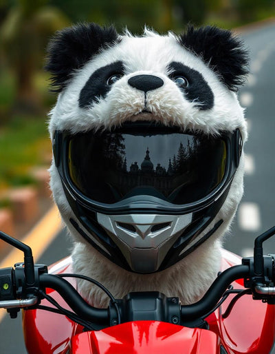Panda Helmet Cover