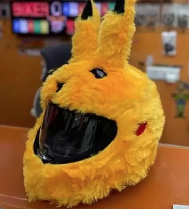 KSD Pikachu Yellow Motorcycle Helmet Cover