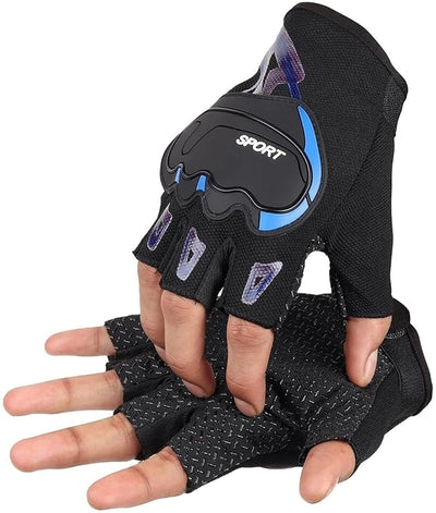 Leosportz Blue Riding Gloves